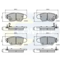 Set placute frana, frana disc COMLINE CBP3750