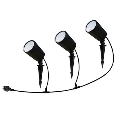 Set corp iluminat LED RGB 3IN1 5.2W IP65 - negru V-TAC SKU-3015
