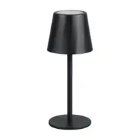 Veioză negru-mat LED cu abajur din metal (înălțime 21 cm) Diaz – Reality