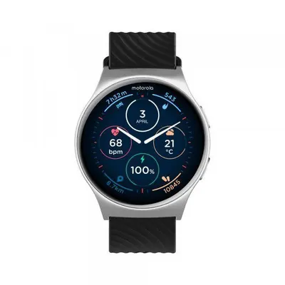 Smartwatch Motorola Moto Watch 120, Ecran AMOLED 1.43", Bluetooth, Asistent AI