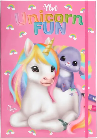 Carte distractivă Depesche Ylvi - Unicorn Fun, cu jucărie