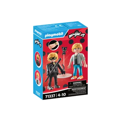 Playmobil-Miraculous Adrien si Cat Noir