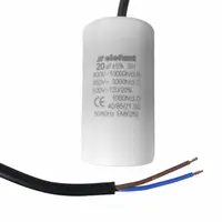 Condensator cu fire CBB60 20µF 40x70mm 450V, Elefant