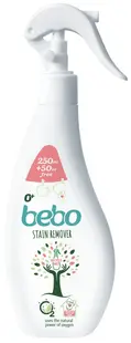 Spray ecologic pentru pete Bebo - Pentru țesături albe și colorate, 250 ml + 50 ml cadou