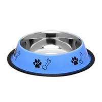 Castron antiderapant pentru caini 4Dog Albastru 1,9L