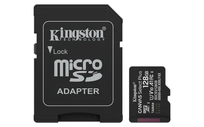 Card de memorie Kingston Canvas Select Plus Gen3 Micro-SDXC, 128 GB, Class 10 + Adaptor