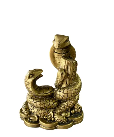 Decoratiune Feng Shui Engros, Serpi cu pui, 10 x 9 cm