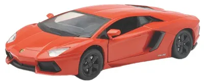 Mașină din metal Newray - Lamborghini Aventador, portocaliu, 1:24