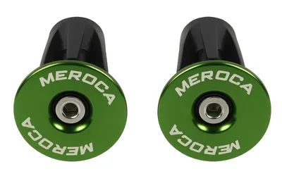 Capace ghidon bicicletă AL6061 22–24 mm șurub M4 verzi 19 g/pereche