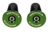 Capace ghidon bicicletă AL6061 22–24 mm șurub M4 verzi 19 g/pereche