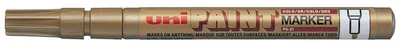 Marker permanent Uniball pe baza de ulei – Auriu