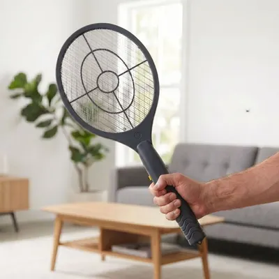 Paletă electrică anti insecte, 17x46 cm, culoare antracit