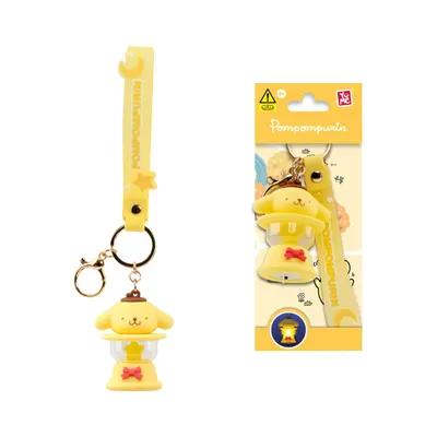 Breloc cu lumini si curea, Yume, Hello Kitty and Friends, Camping Lamp Series, Pompompurin