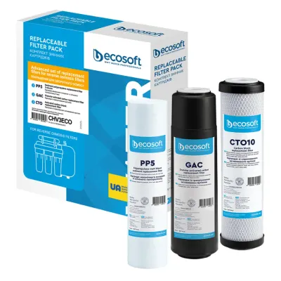 Set filtre de schimb Advance Ecosoft 1-2-3 pentru sisteme de filtrare