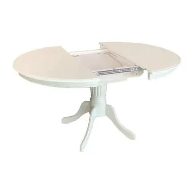 Masa Lider 14 din Lemn Crem, Restransa 106cm, Extinsa 141cm, Latime 106cm