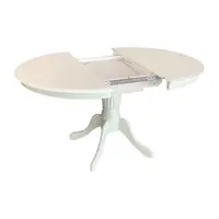 Masa Lider 14 din Lemn Crem, Restransa 106cm, Extinsa 141cm, Latime 106cm