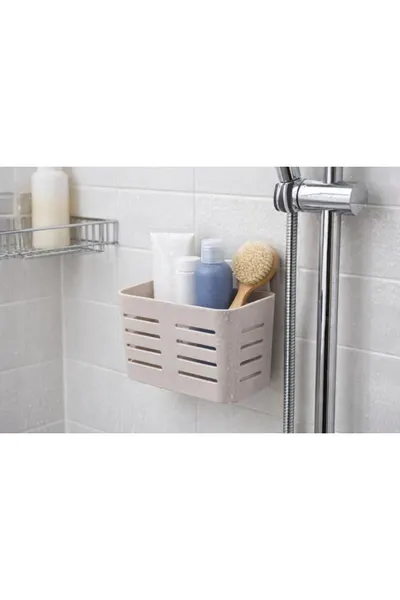 Suport Organizator Baie Bathlux, Autoadeziv, pentru Accesorii Baie ,mixt color , 12x18.5x9 cm ,Engros