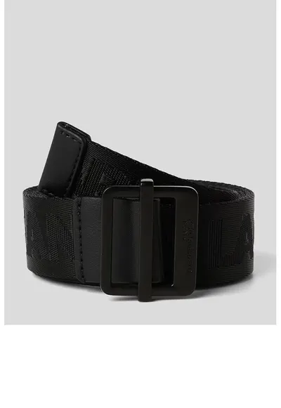 Curea ajustabila cu logo - Negru