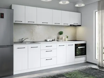 Set Mobila Bucatarie Mina Pure 280 Alb C155