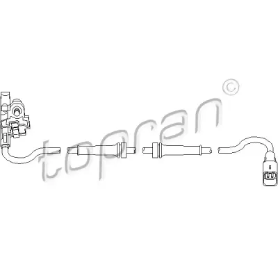 Senzor, turatie roata TOPRAN 721 610