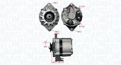 Alternator (12v, 55a) Potrivit Fiat Tempra; Opel Ascona B, Ascona C, Astra F, Astra F Kombi, Combo Minivan, Corsa A, Corsa a Tr, Corsa a Hatchback, Corsa B, Kadett D, Kadett E 1.0-2.3d 09.72-10.01
