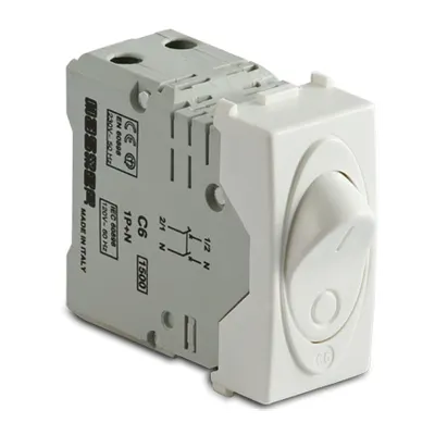 Intrerupator automat magnetotermic 1P+NC6A , 1500A, alb