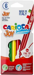Set carioci superlavabile Carioca Joy - 6 culori