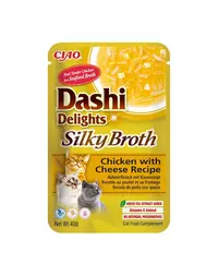 INABA Cat Dashi Delights Silky Broth supa pisici, pui si branza 40g
