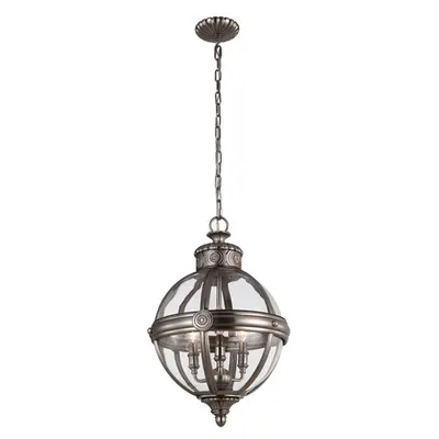 Corp de iluminat suspendat, lustra Adams 3 Light Pendant Chandelier – Antique Nickel