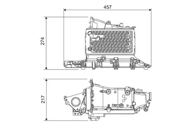 Compresor intercooler potrivit SKODA KODIAQ; VW PASSAT ALLTRACK B8, PASSAT B8 2.0D 08.14