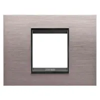 Placa ornament CProiector HORUS LUX metal- 2 module - BRUSHED ALUMINIUM LAVY - CProiector HORUS