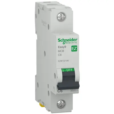Siguranta automata Easy9 1P 6A 4500A curba C Schneider EZ9F32106