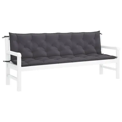 vidaXL Pernă bancă de grădină antracit 200x(50+50)x7 cm textil oxford