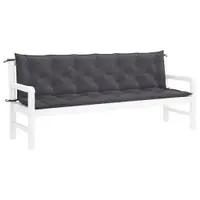 vidaXL Pernă bancă de grădină antracit 200x(50+50)x7 cm textil oxford