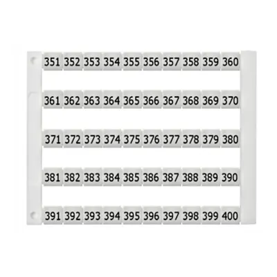 Etichete inscripţ. oriz. DEKAFIX DY5 351-400 (50 etichete)