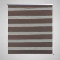 Jaluzea opaca tip zebra, 40 x 100 cm, cafeniu