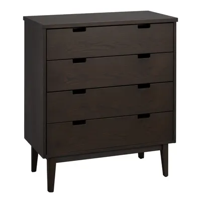 Comodă în culoare naturală închisă din lemn de stejar 75x85x38 cm Garrison – Rowico
