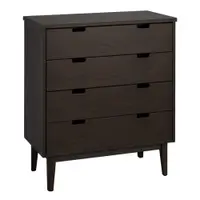 Comodă în culoare naturală închisă din lemn de stejar 75x85x38 cm Garrison – Rowico