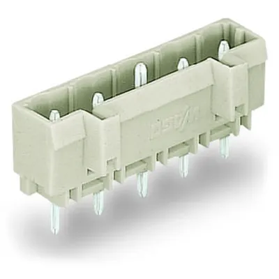 THT male header; 1.2 x 1.2 mm solder pin; straight; 100% protected against mismating; Pin spacing 7.5 mm; 8-pole; light gray