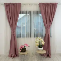 Draperie Blackout Satinata,140cm latime x 260cm inaltime, cu TIV LAT, Roz Pudra