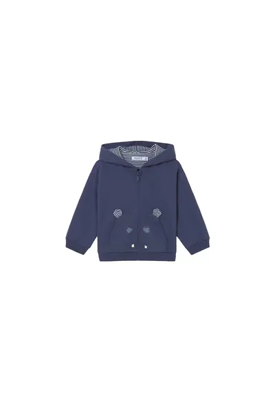 copii - bleumarin - 64% bumbac - fermoar - Bleumarin