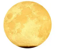 Luna luminoasa cu suport metalic, diametru 13 cm