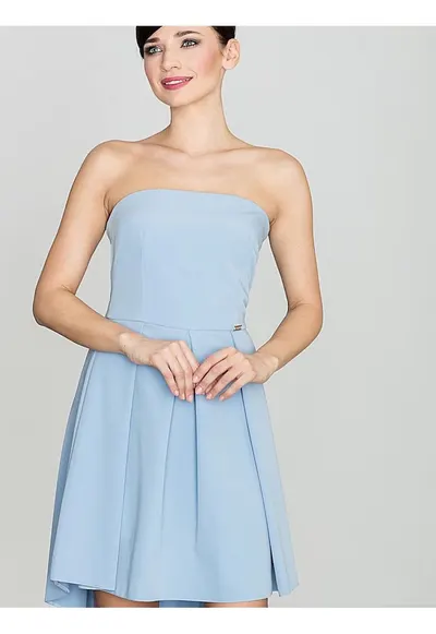 Rochie de cocktail - Albastru - Poliester