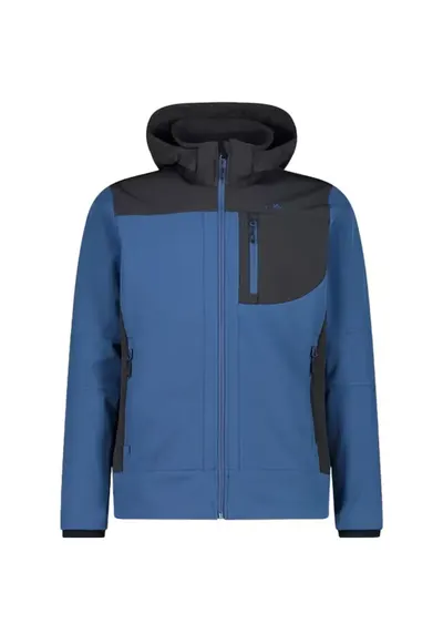 Jacheta softshell barbati 3A01787N - albastru/negru