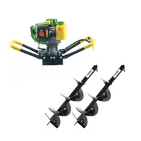 Set Motoburghiu Pamant - PARTNERPRO PPE1500, Putere 2.0 CP + 2 x burghie 100, 150mm