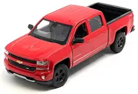 Model de colecție Welly Modern: Automobile - Chevrolet Silverado, roșu, 2017