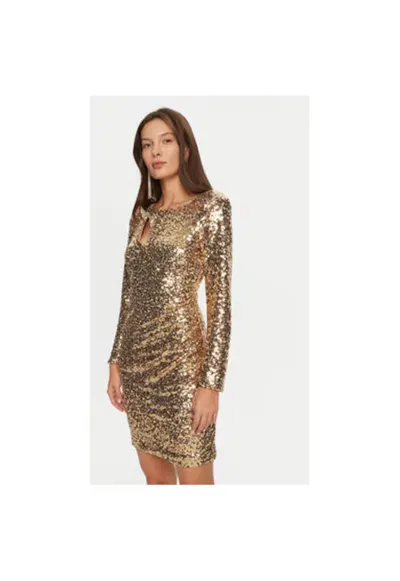 Rochie dama - 304996245 - Poliester - 78674 - Auriu