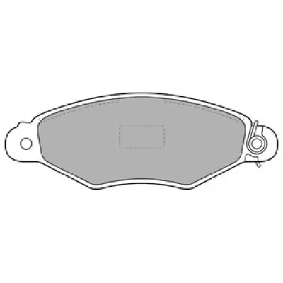 Set placute frana, frana disc DELPHI LP1519