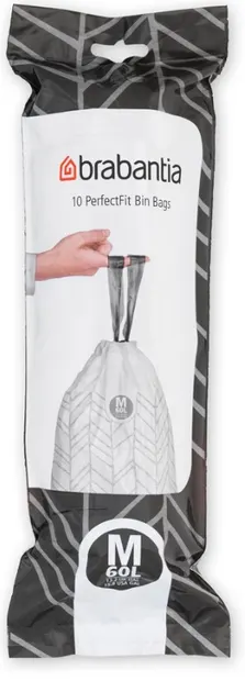 Sac de gunoi Brabantia - PerfectFit, mărimea М, 60 l, 10 buc