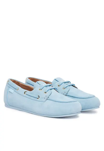 Mocasini dama - piele - albastru - model elegant